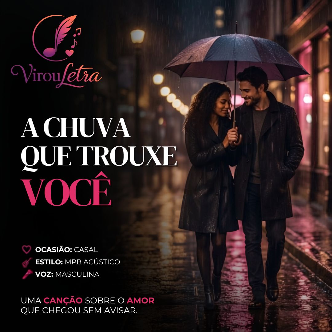 Capa — A Chuva Que Trouxe Você, Yasmin